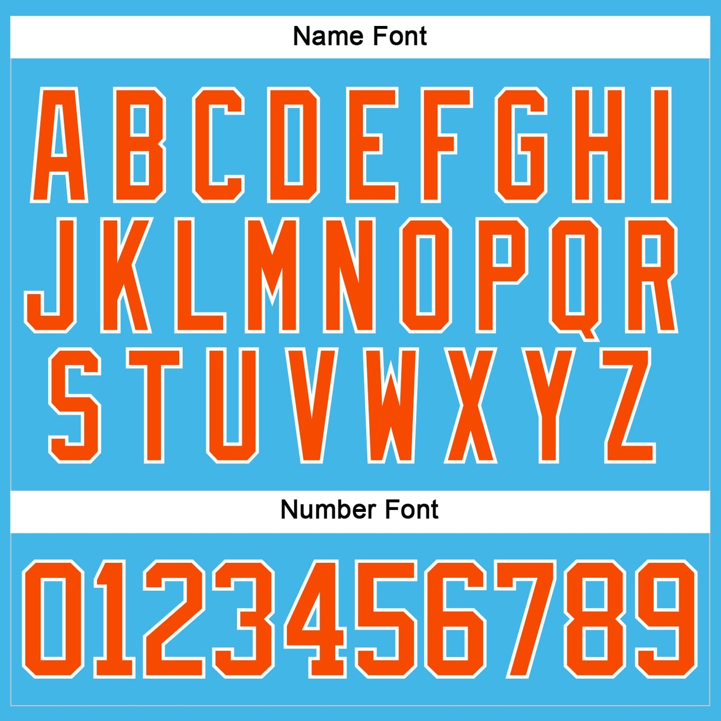 Custom Sky Blue Orange-White Hockey Lace Neck Jersey view 5