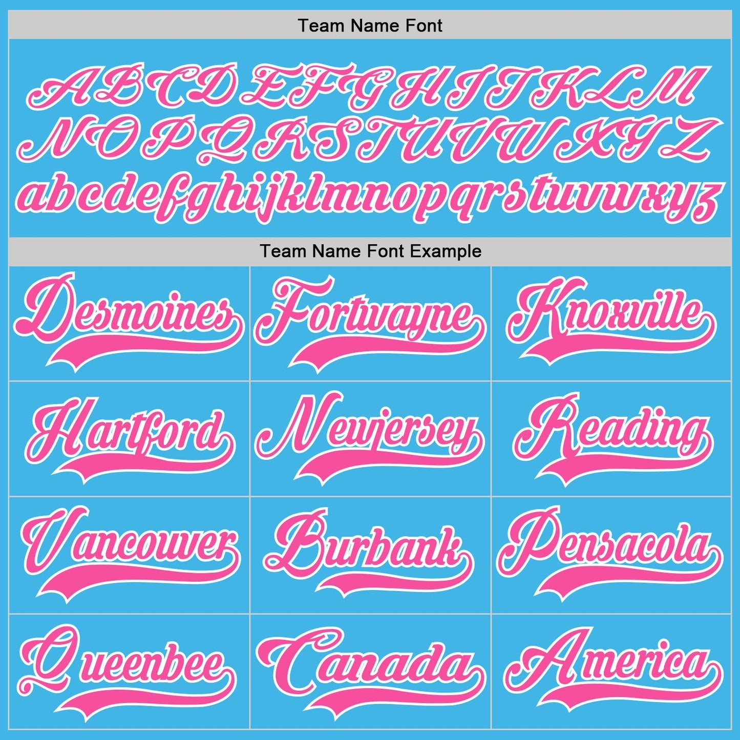 Custom Sky Blue Pink-White Hockey Jersey view 4