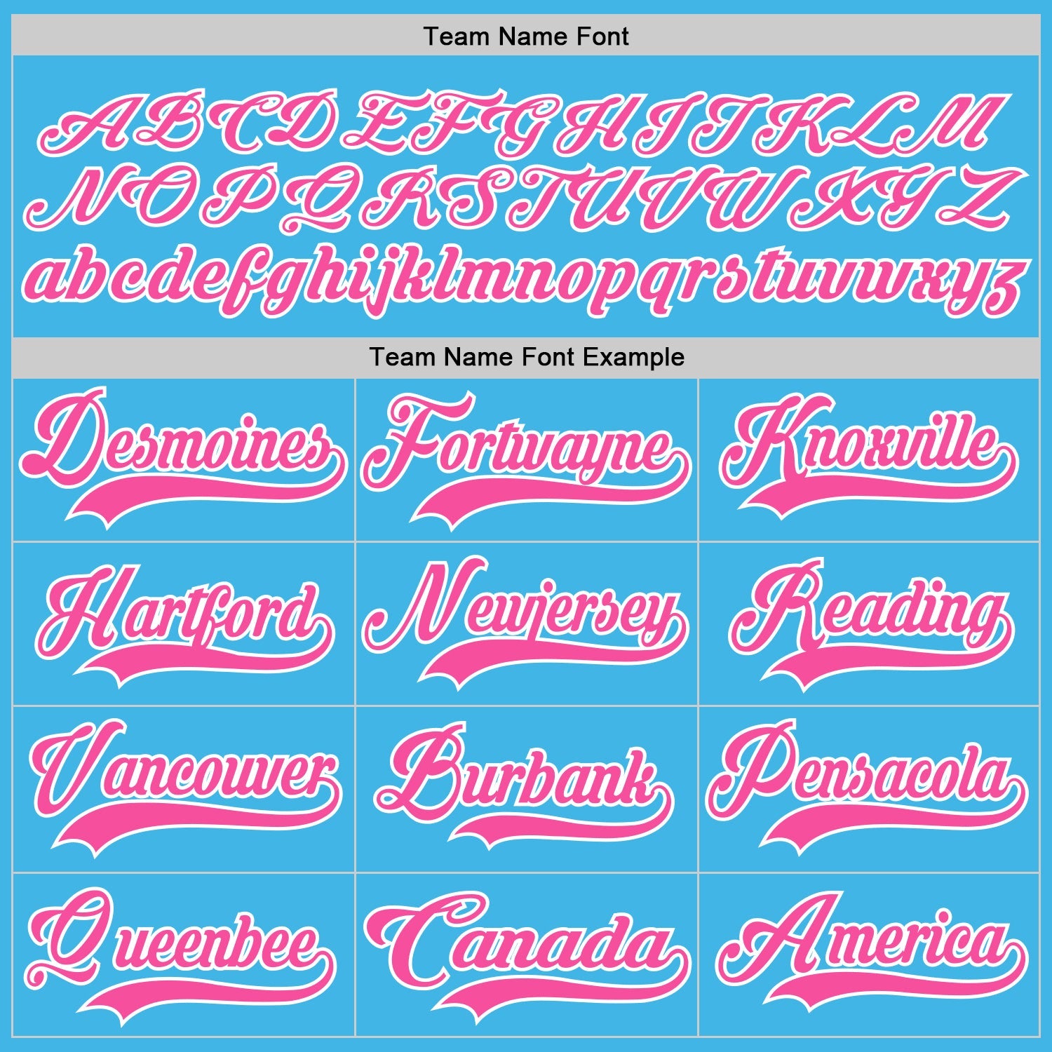Custom Sky Blue Pink-White Hockey Jersey view 4
