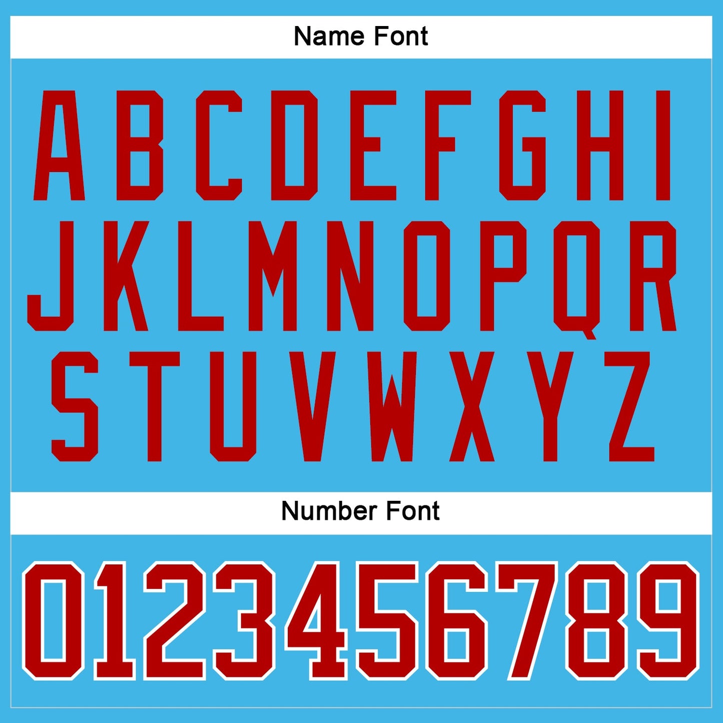 Custom Sky Blue Red-White Hockey Jersey view 5