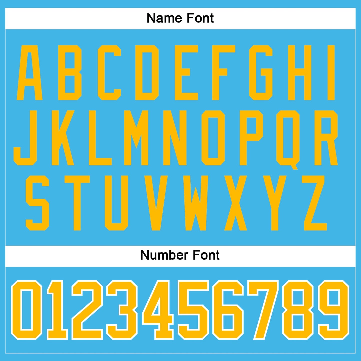Custom Sky Blue Gold-White Hockey Jersey view 5