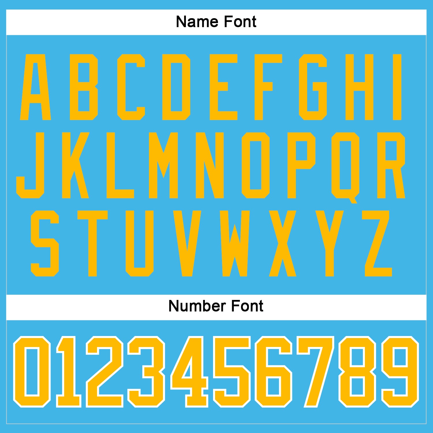 Custom Sky Blue Gold-White Hockey Jersey view 5
