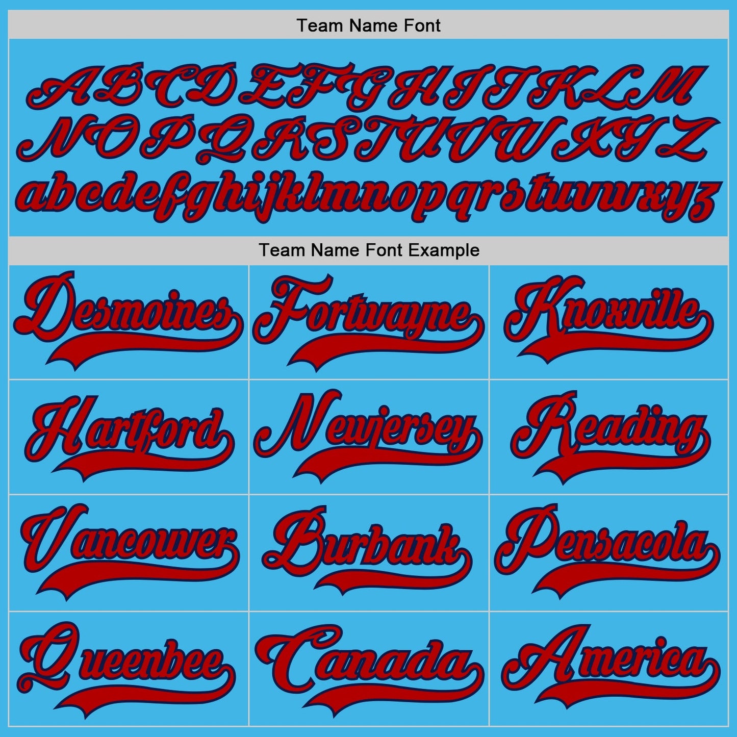 Custom Sky Blue Red-Navy Hockey Jersey view 4