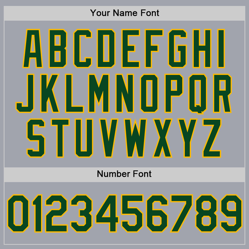 Custom Gray Green-Gold Authentic Sleeveless Baseball Jersey view 4