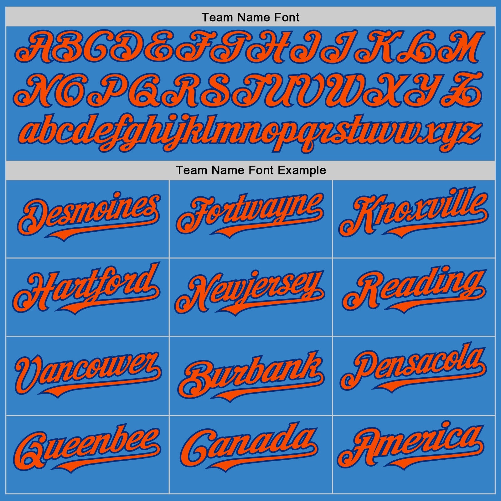 Custom Powder Blue Orange-Royal Authentic Sleeveless Baseball Jersey view 3