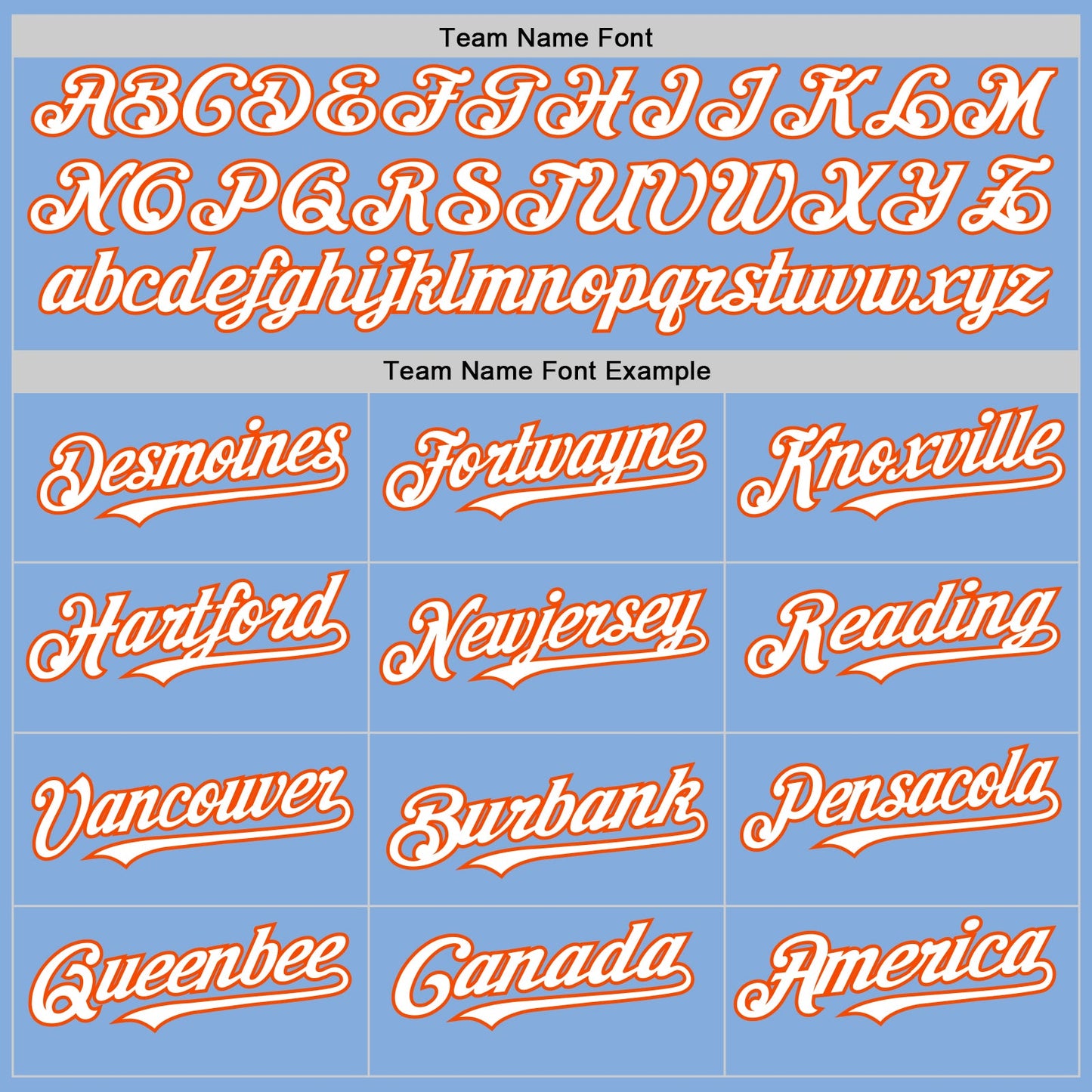 Custom Light Blue White-Orange Authentic Sleeveless Baseball Jersey view 3