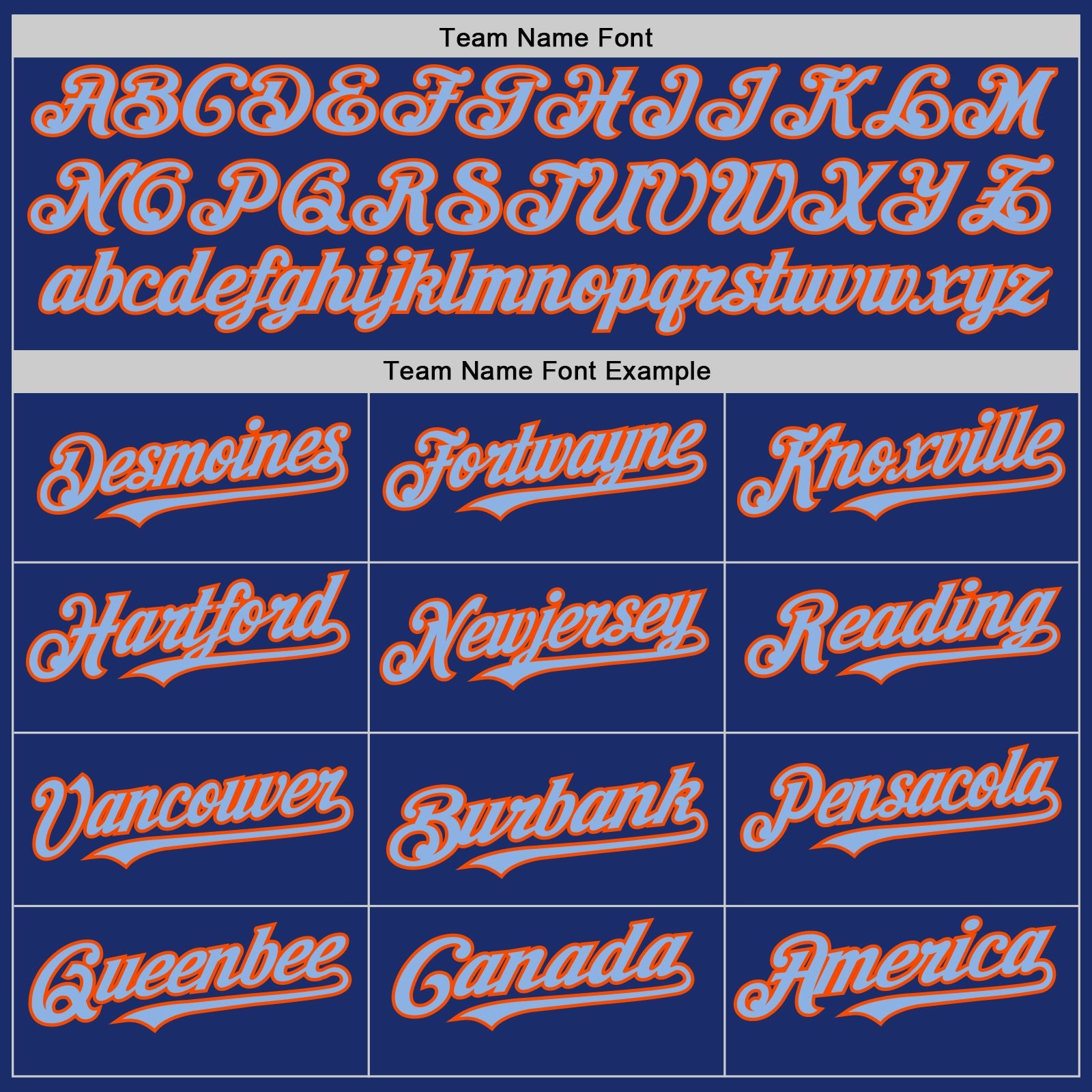 Custom Royal Light Blue-Orange Authentic Sleeveless Baseball Jersey view 3