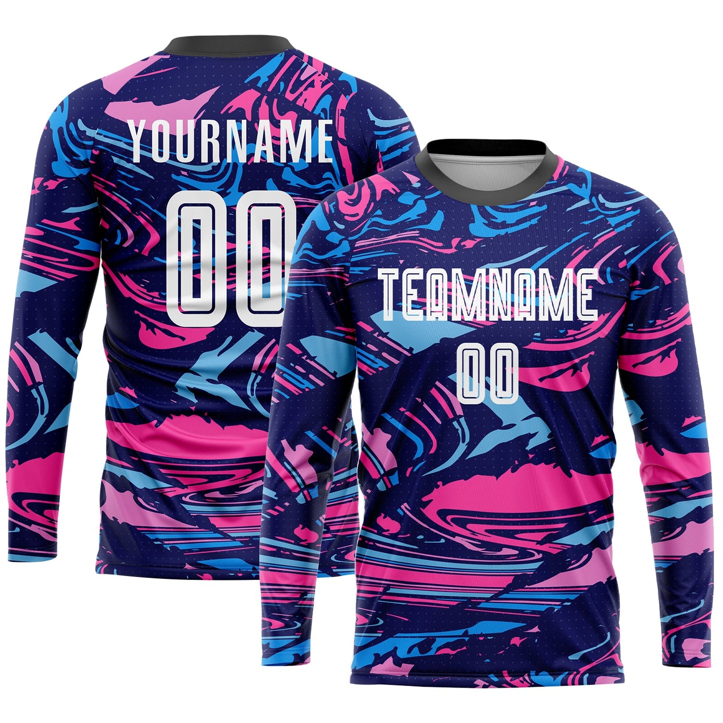 Custom Figure White-Pink Sublimation Soccer Uniform Jersey view 3