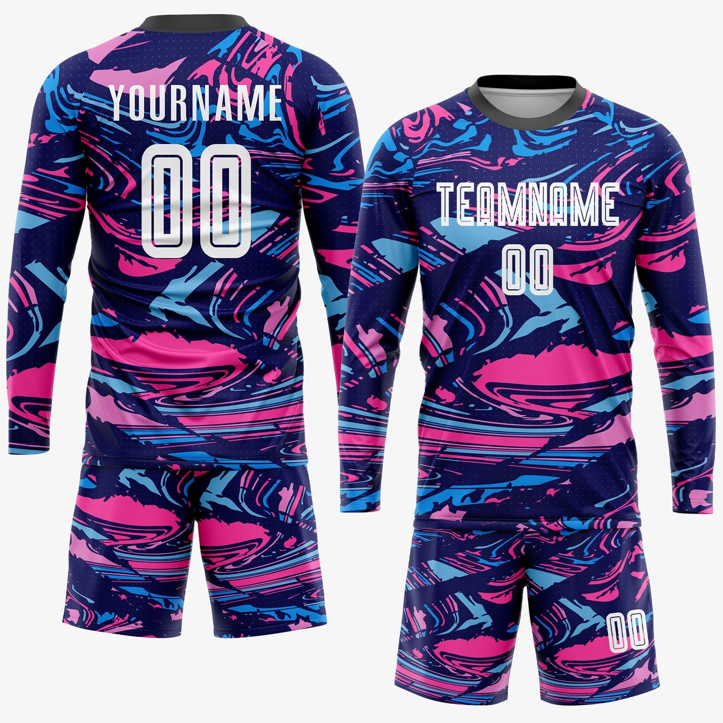 Custom Figure White-Pink Sublimation Soccer Uniform Jersey view 4