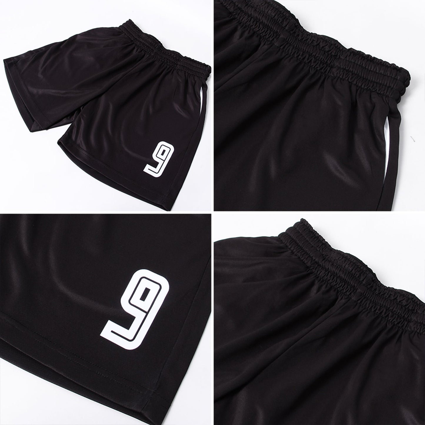 Custom Purple White-Black Sublimation Fade Fashion Soccer Uniform Jersey view 6