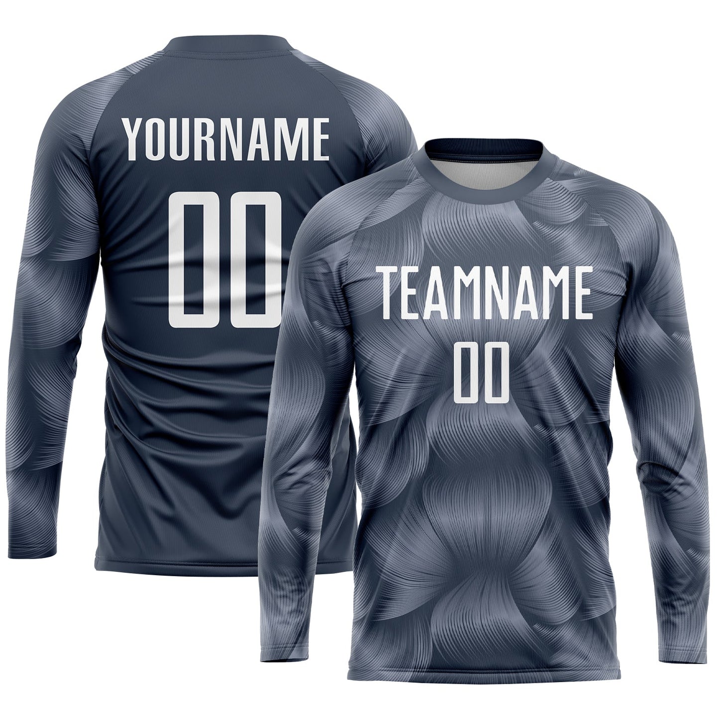Custom Steel Gray White Sublimation Soccer Uniform Jersey view 3