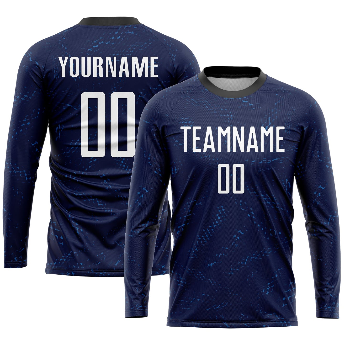 Custom Dark Purple White-Black Sublimation Soccer Uniform Jersey view 3