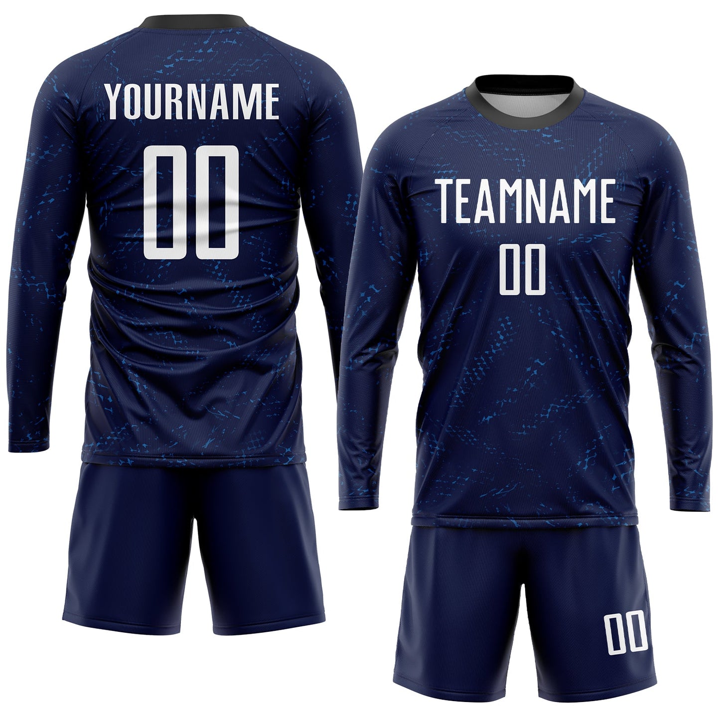 Custom Dark Purple White-Black Sublimation Soccer Uniform Jersey view 4
