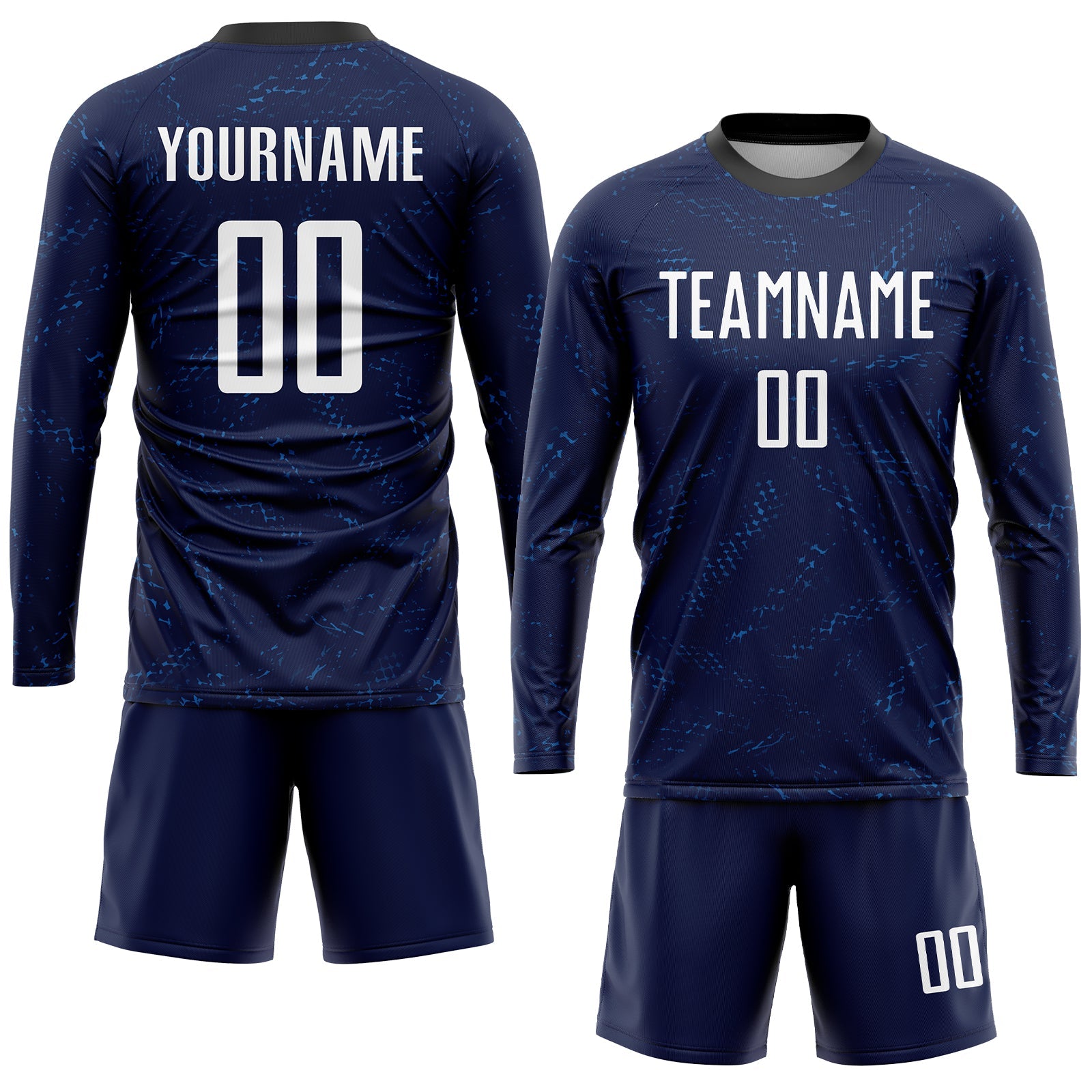 Custom Dark Purple White-Black Sublimation Soccer Uniform Jersey view 4