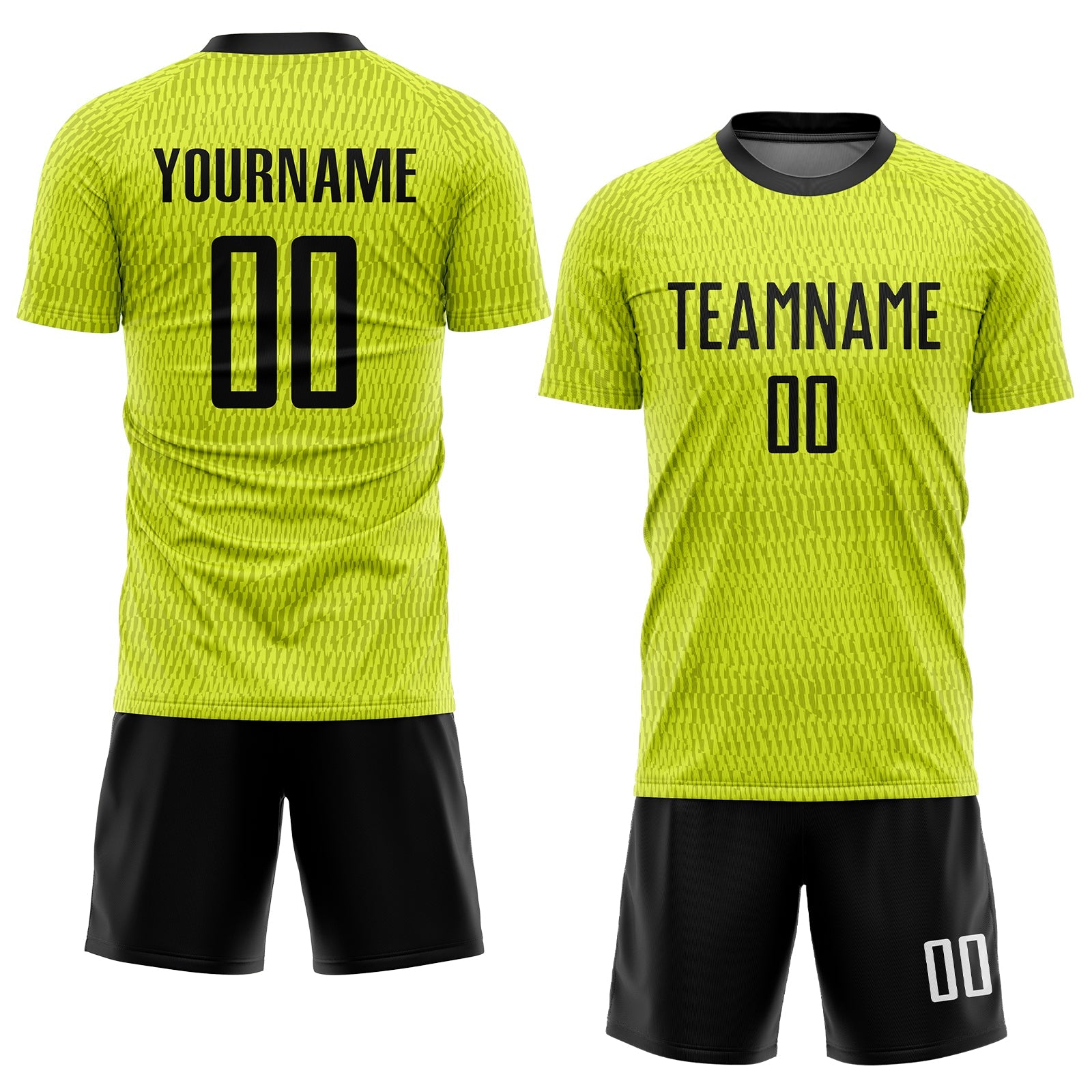 Custom Gold Black-White Sublimation Soccer Uniform Jersey view 2