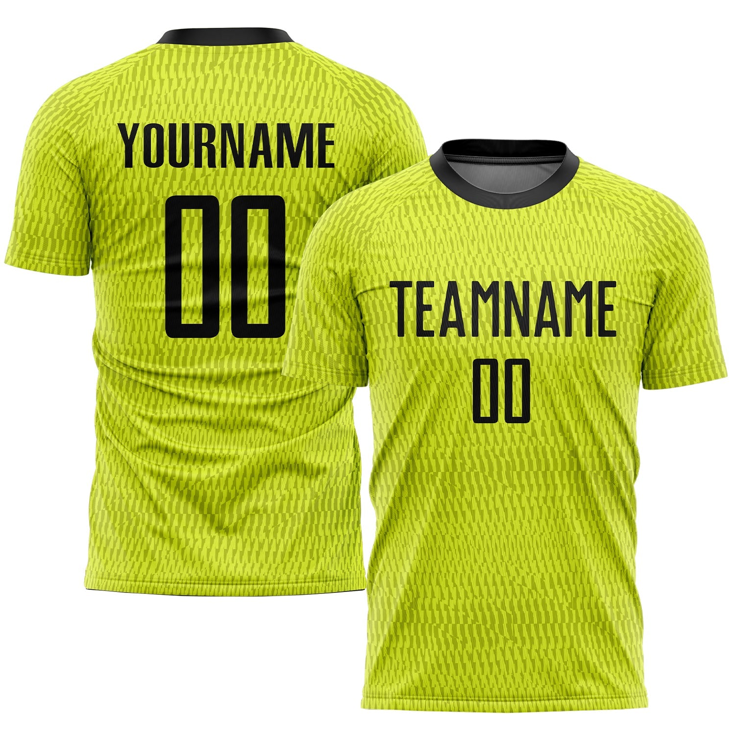 Custom Gold Black-White Sublimation Soccer Uniform Jersey - Main View