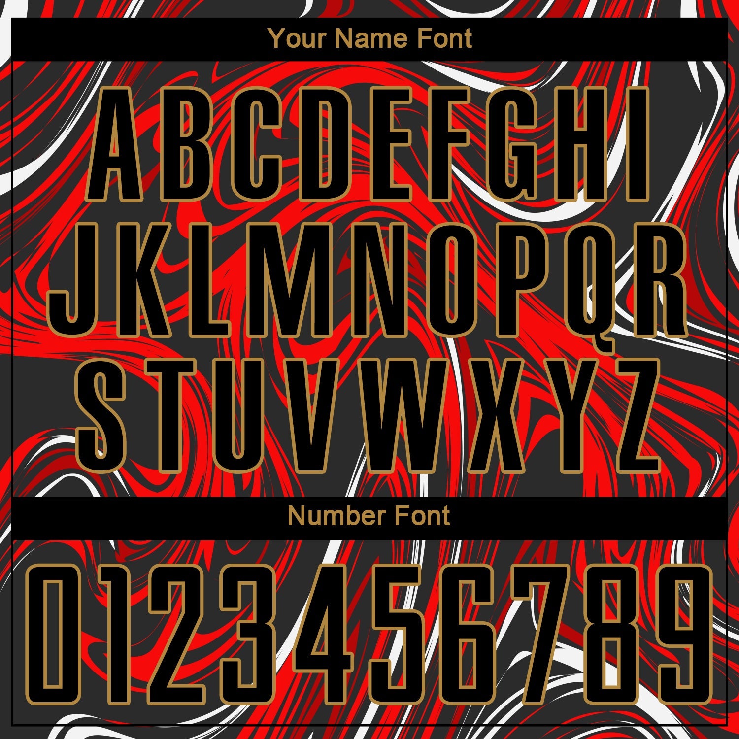 Custom Figure Black-Old Gold Sublimation Soccer Uniform Jersey view 5