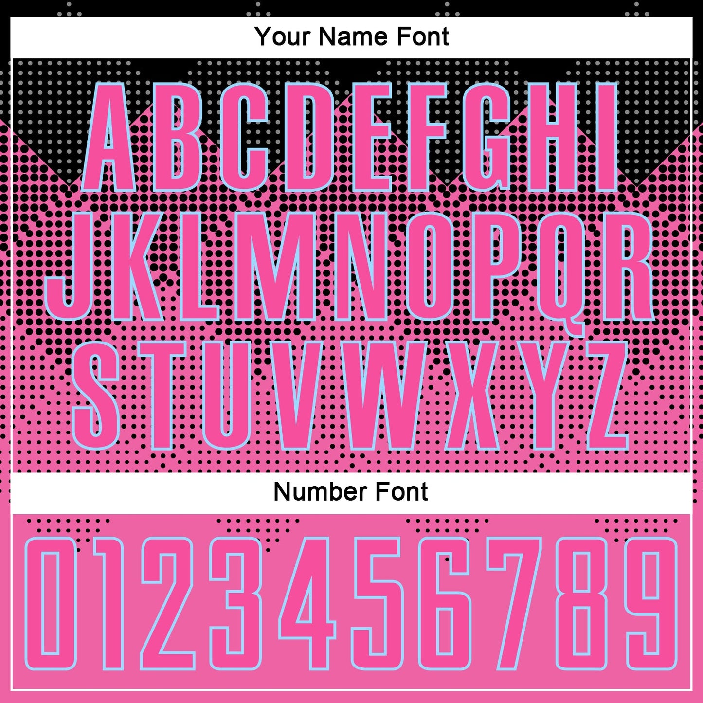 Custom Pink Black-LIght Blue Gradient Square Shape Sublimation Soccer Uniform Jersey view 7