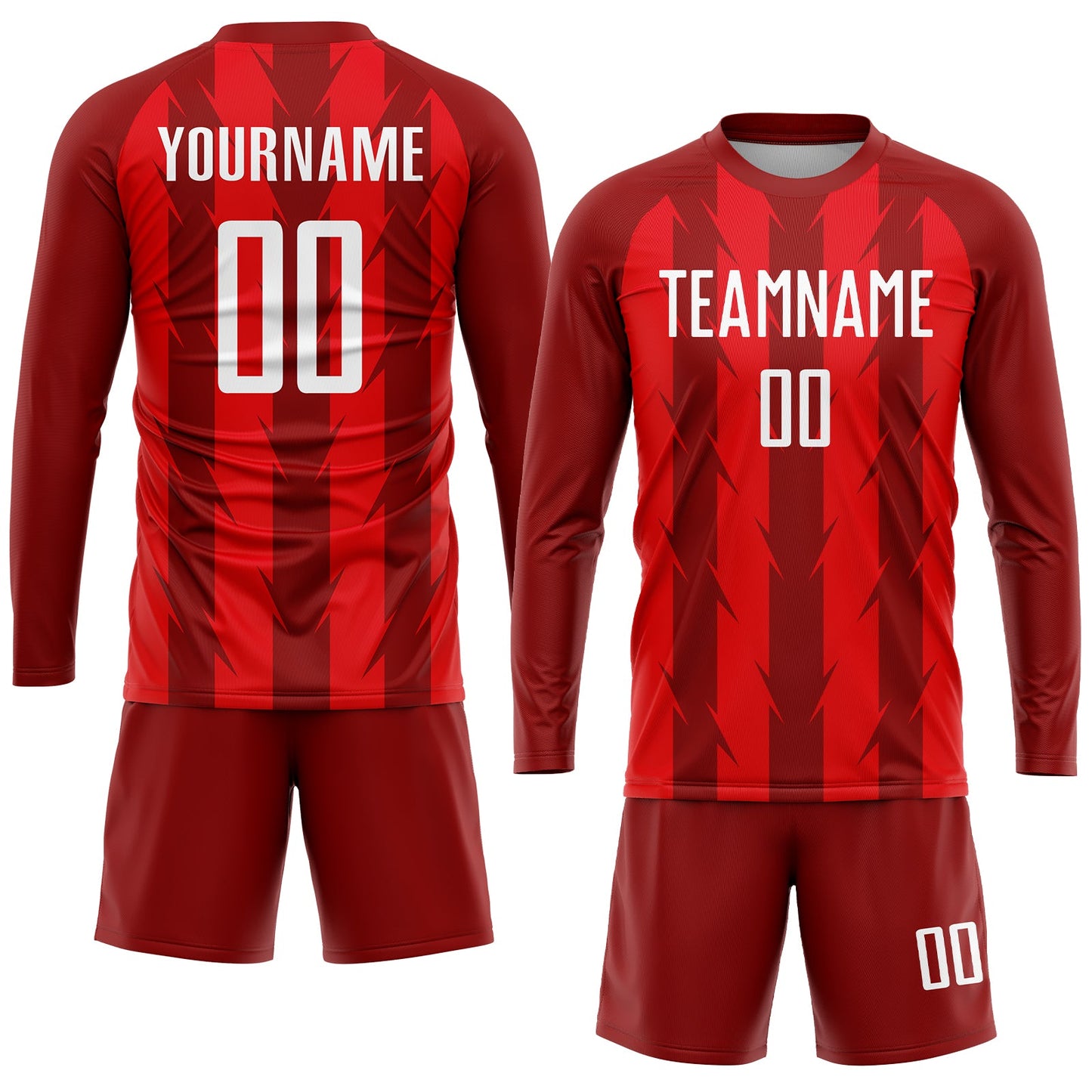 Custom Red White Sublimation Soccer Uniform Jersey view 4