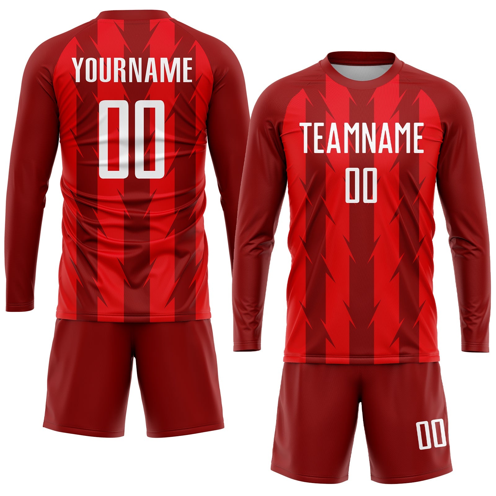 Custom Red White Sublimation Soccer Uniform Jersey view 4