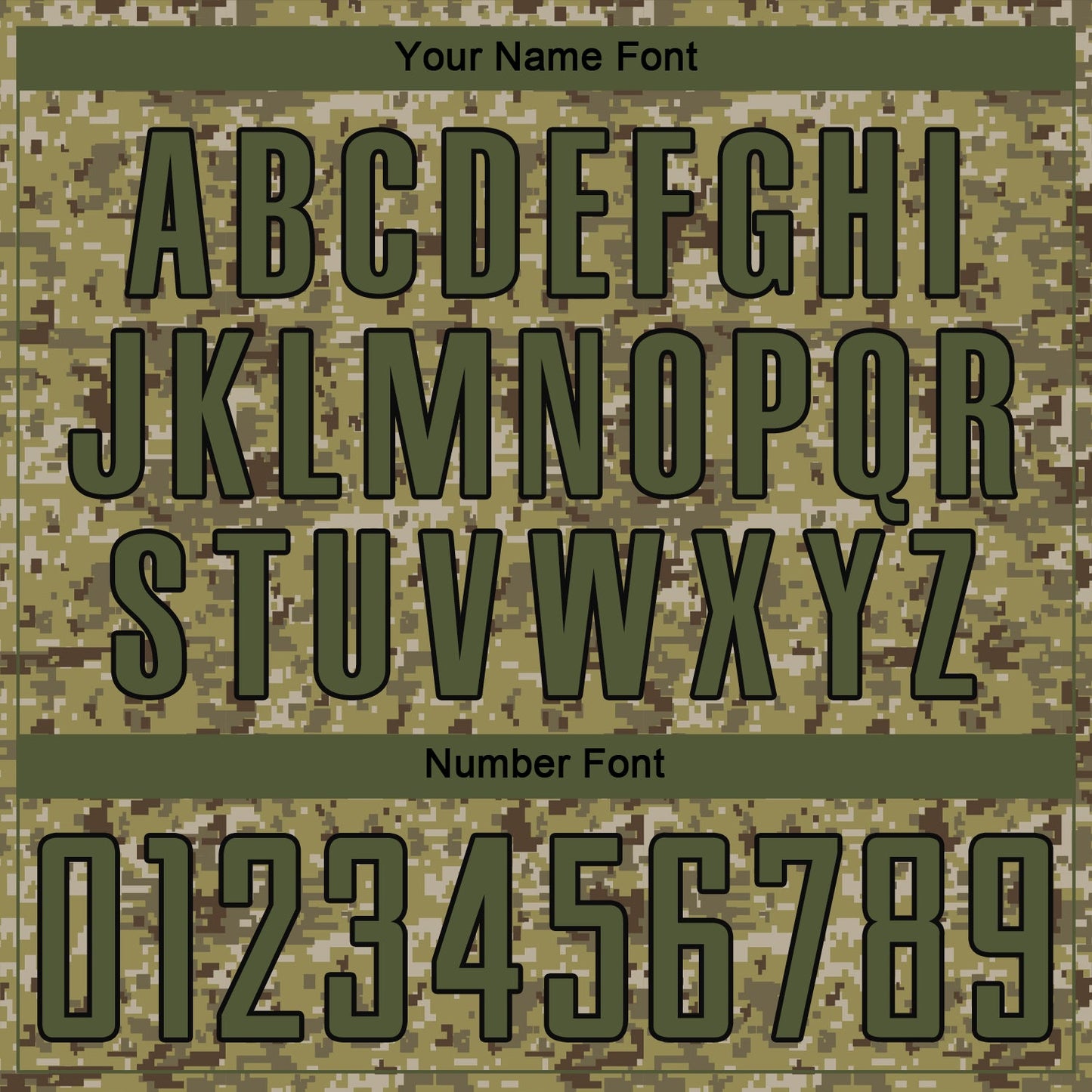 Custom Camo Olive-Black Sublimation Salute To Service Soccer Uniform Jersey view 5