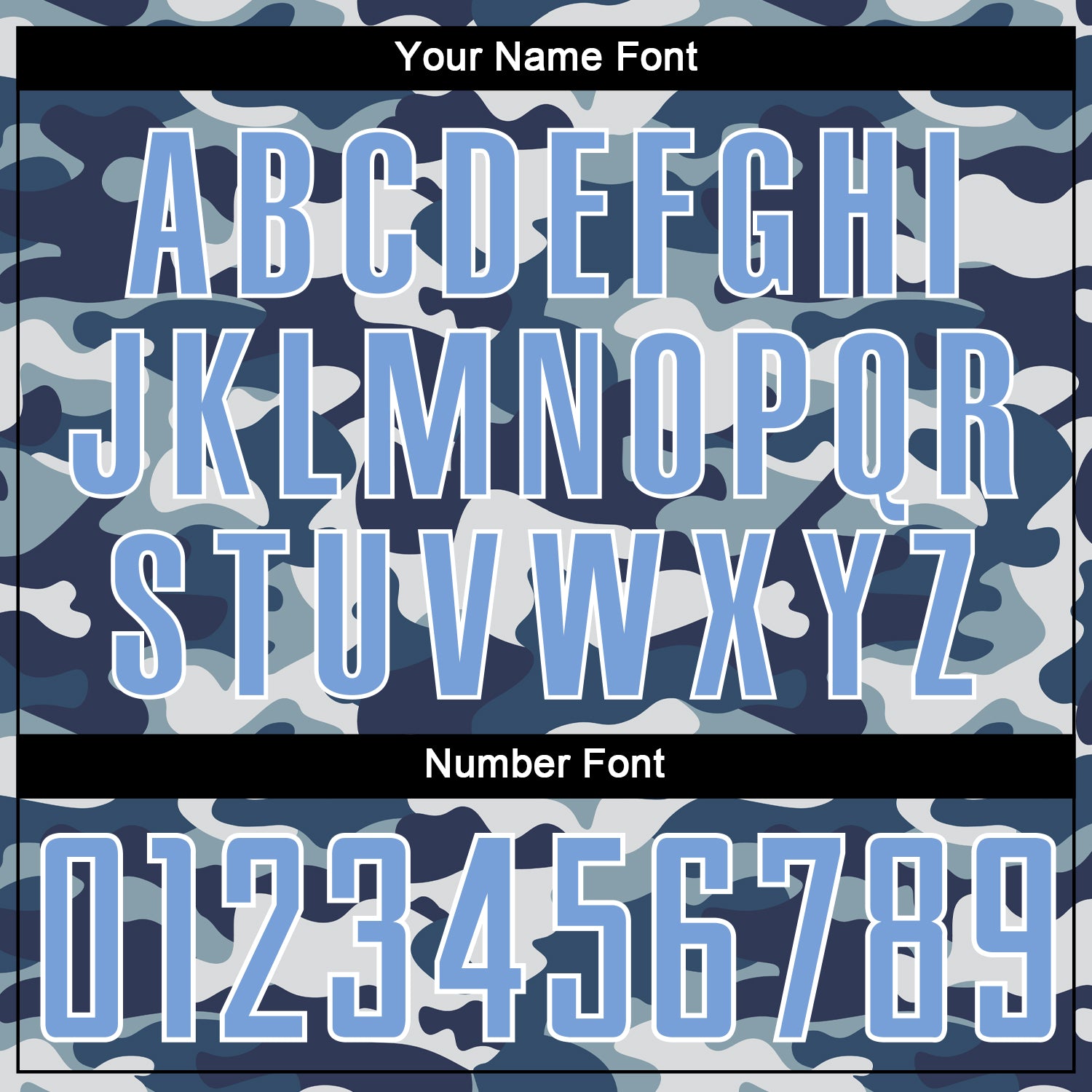 Custom Camo Light Blue-Royal Sublimation Salute To Service Soccer Uniform Jersey view 7