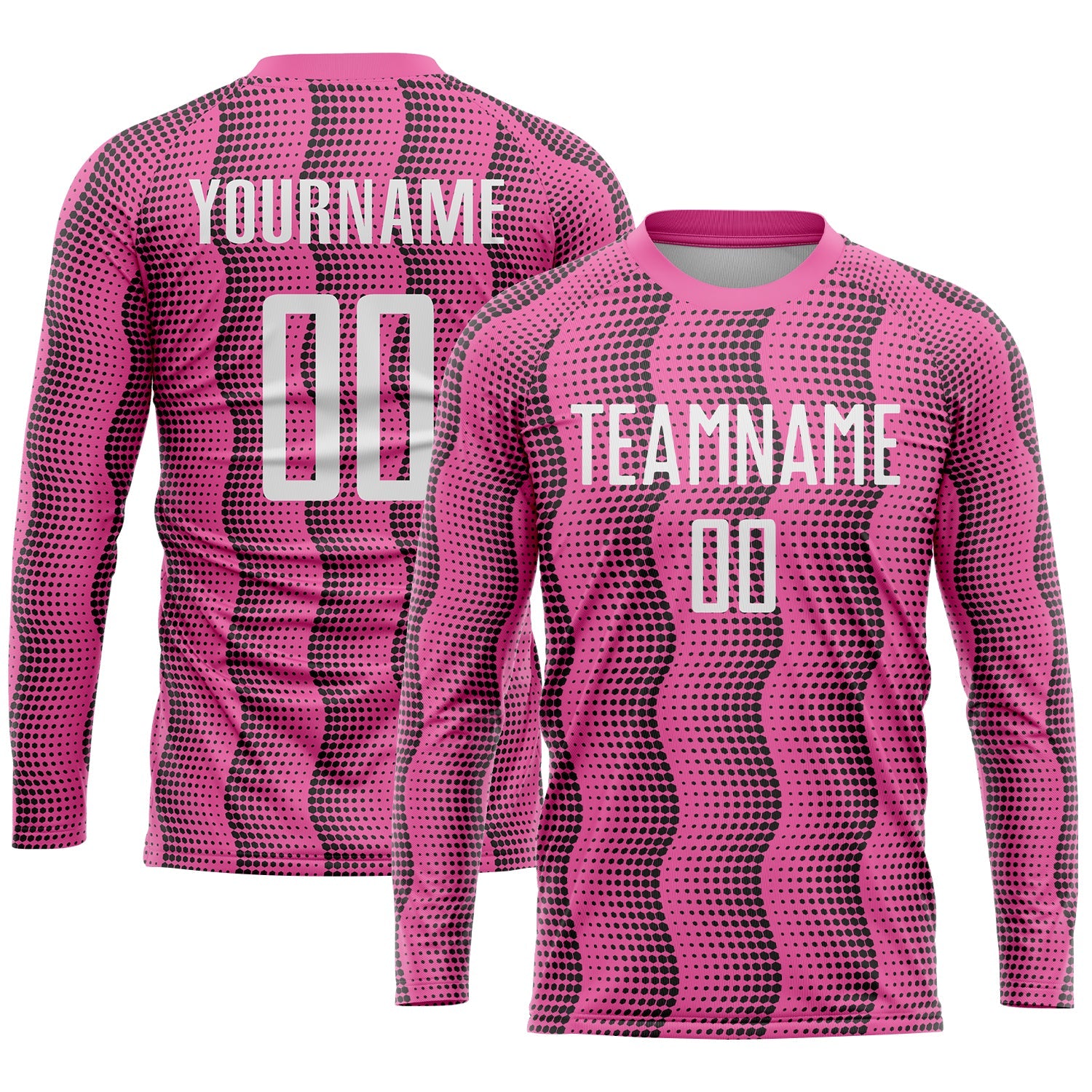 Custom Pink White Sublimation Soccer Uniform Jersey view 3