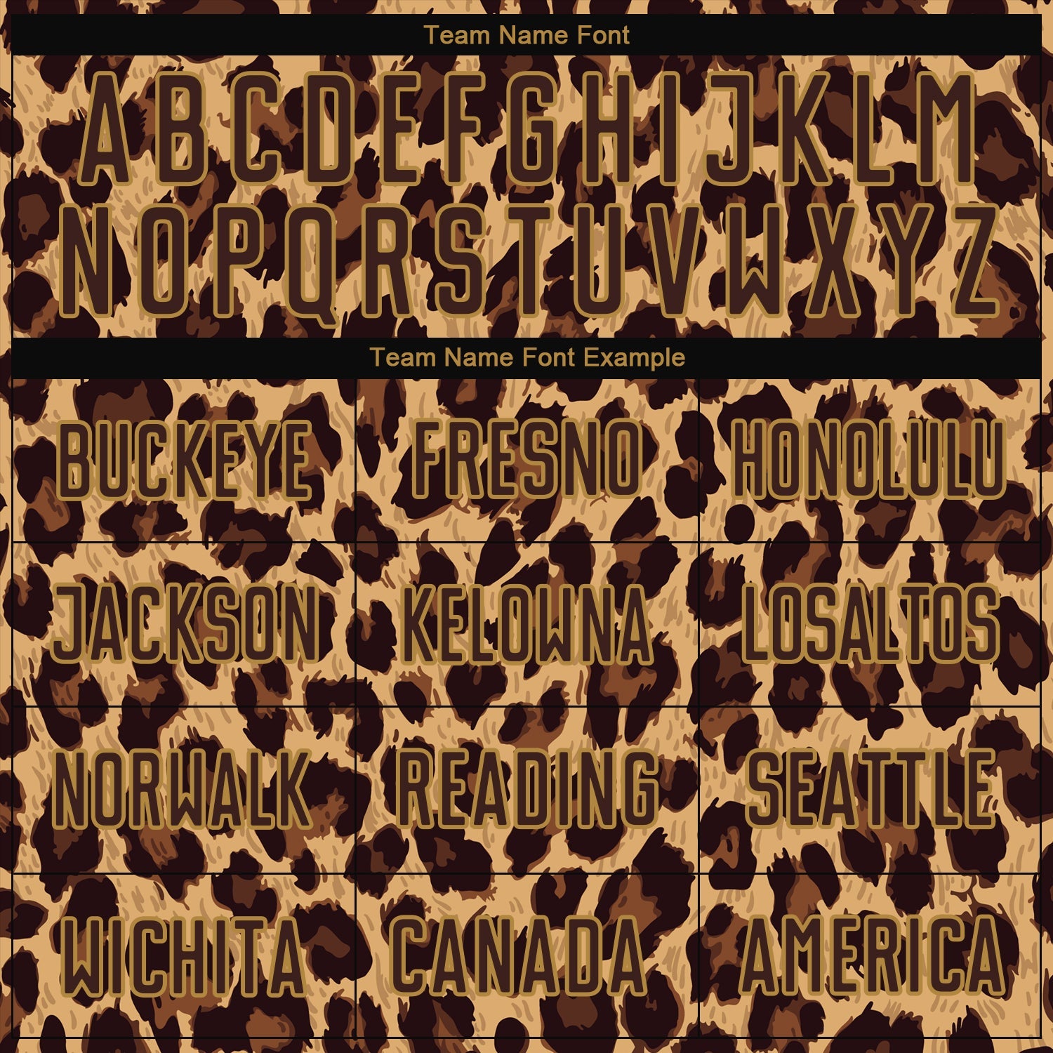 Custom Brown Brown-Old Gold Sublimation Leopard Soccer Uniform Jersey view 6