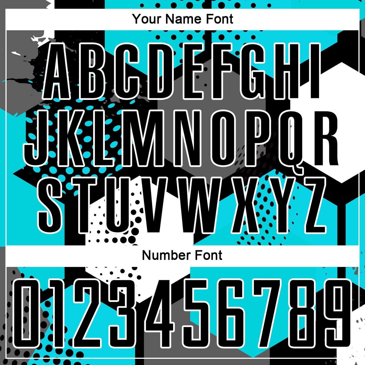 Custom Aqua Black-White Sublimation Soccer Uniform Jersey view 7
