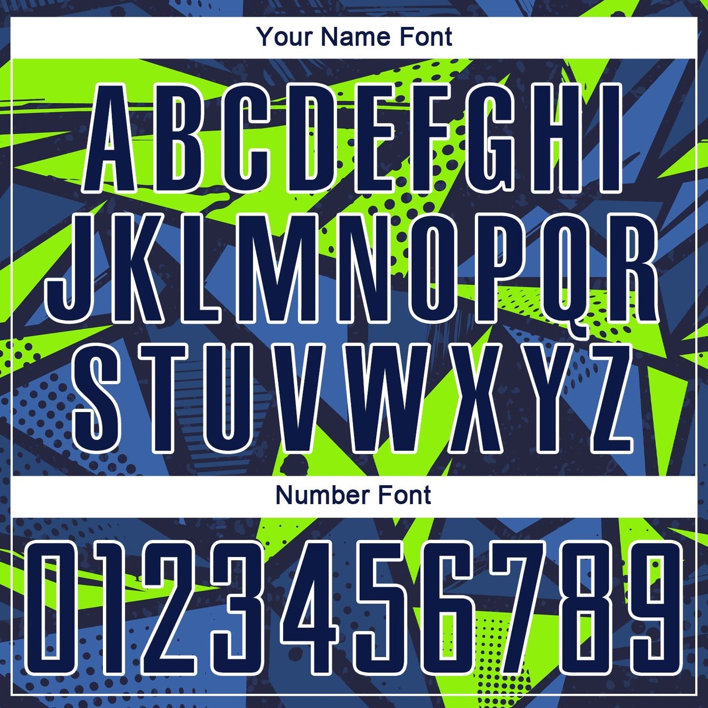 Custom Navy Navy-Neon Green Sublimation Soccer Uniform Jersey view 7