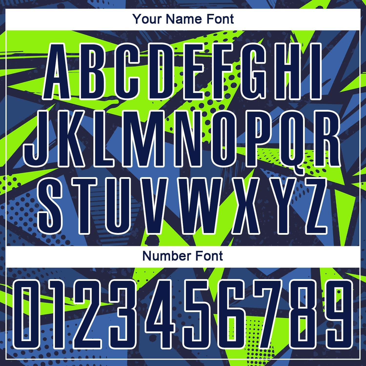 Custom Navy Navy-Neon Green Sublimation Soccer Uniform Jersey view 7