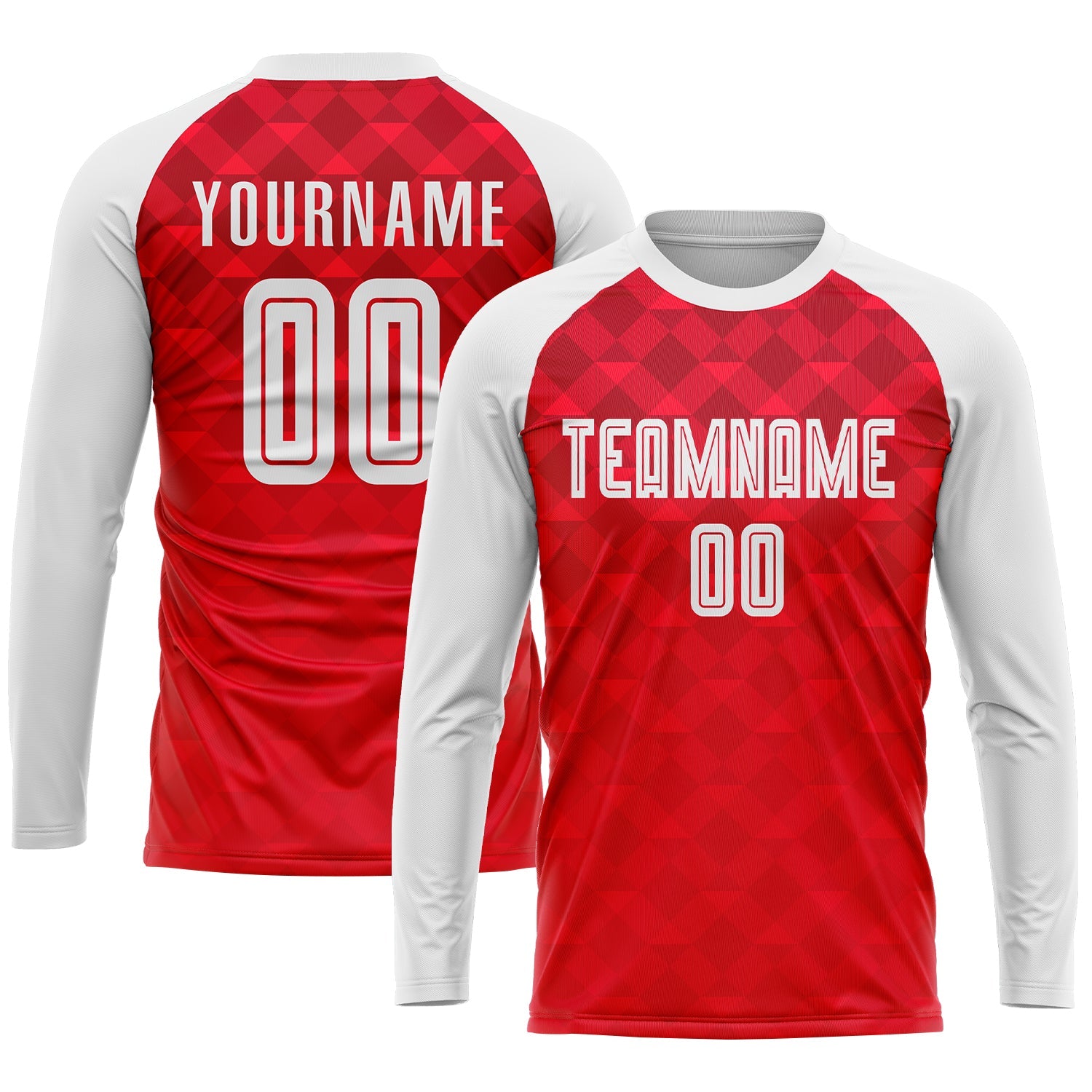 Custom Red White Away Sublimation Soccer Uniform Jersey view 3