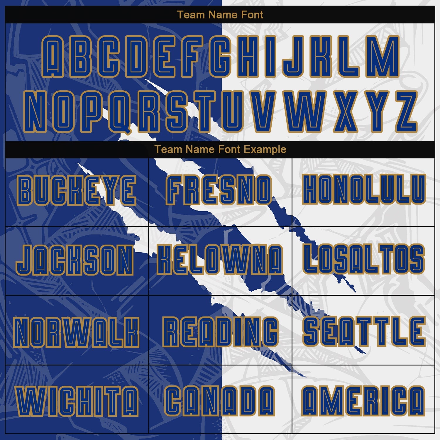 Custom Graffiti Pattern Royal White-Old Gold Scratch Sublimation Soccer Uniform Jersey view 6