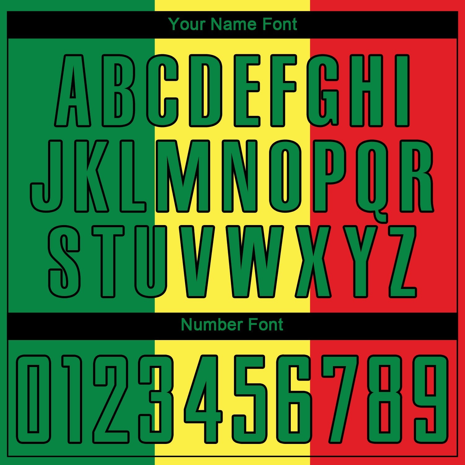 Custom Gold Kelly Green Red-Black Sublimation Senegalese Flag Soccer Uniform Jersey view 5