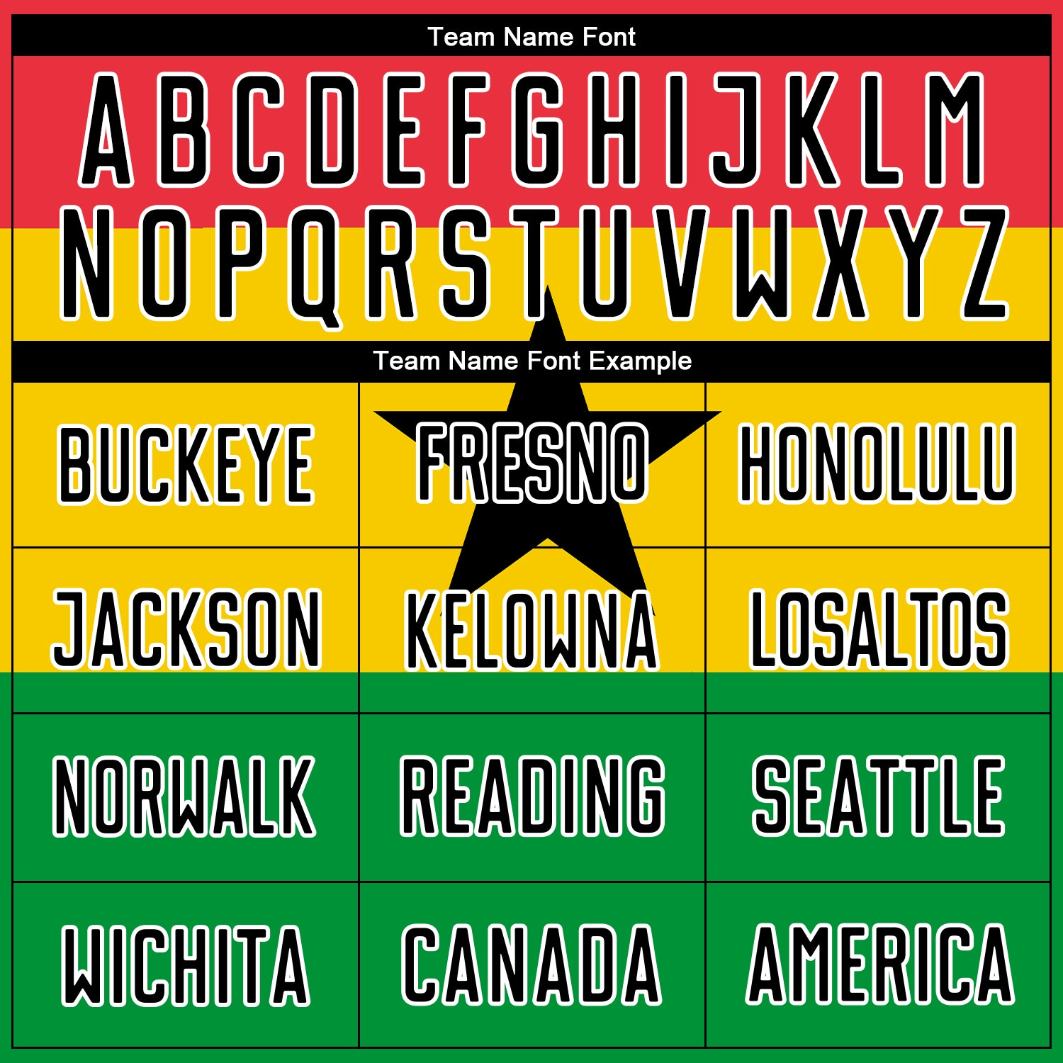 Custom Red Black Gold-Kelly Green Sublimation Ghanaian Flag Soccer Uniform Jersey view 4