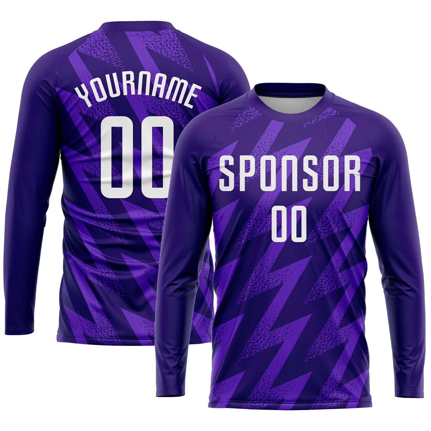 Custom Purple White Sublimation Soccer Uniform Jersey view 3