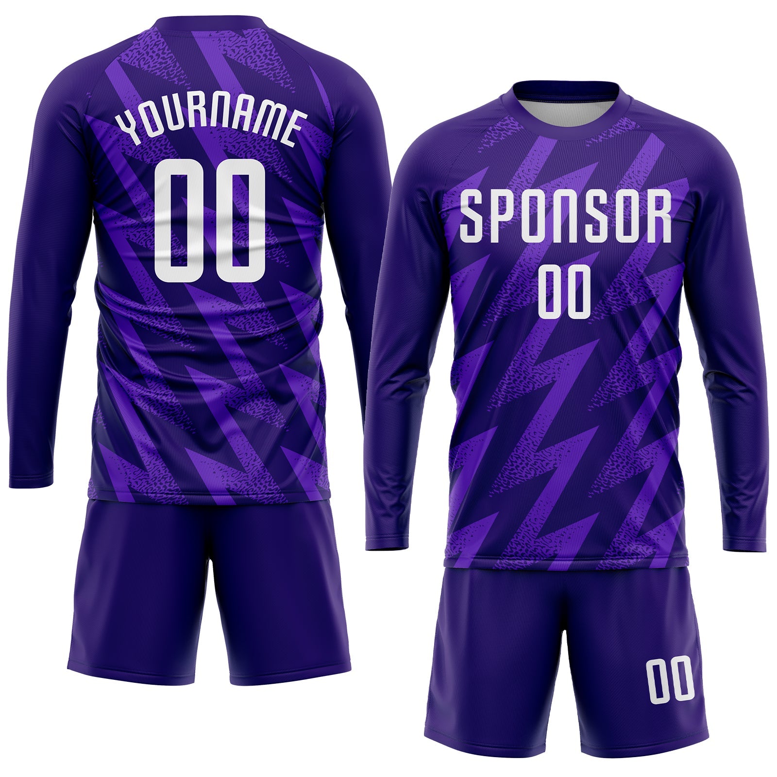 Custom Purple White Sublimation Soccer Uniform Jersey view 4