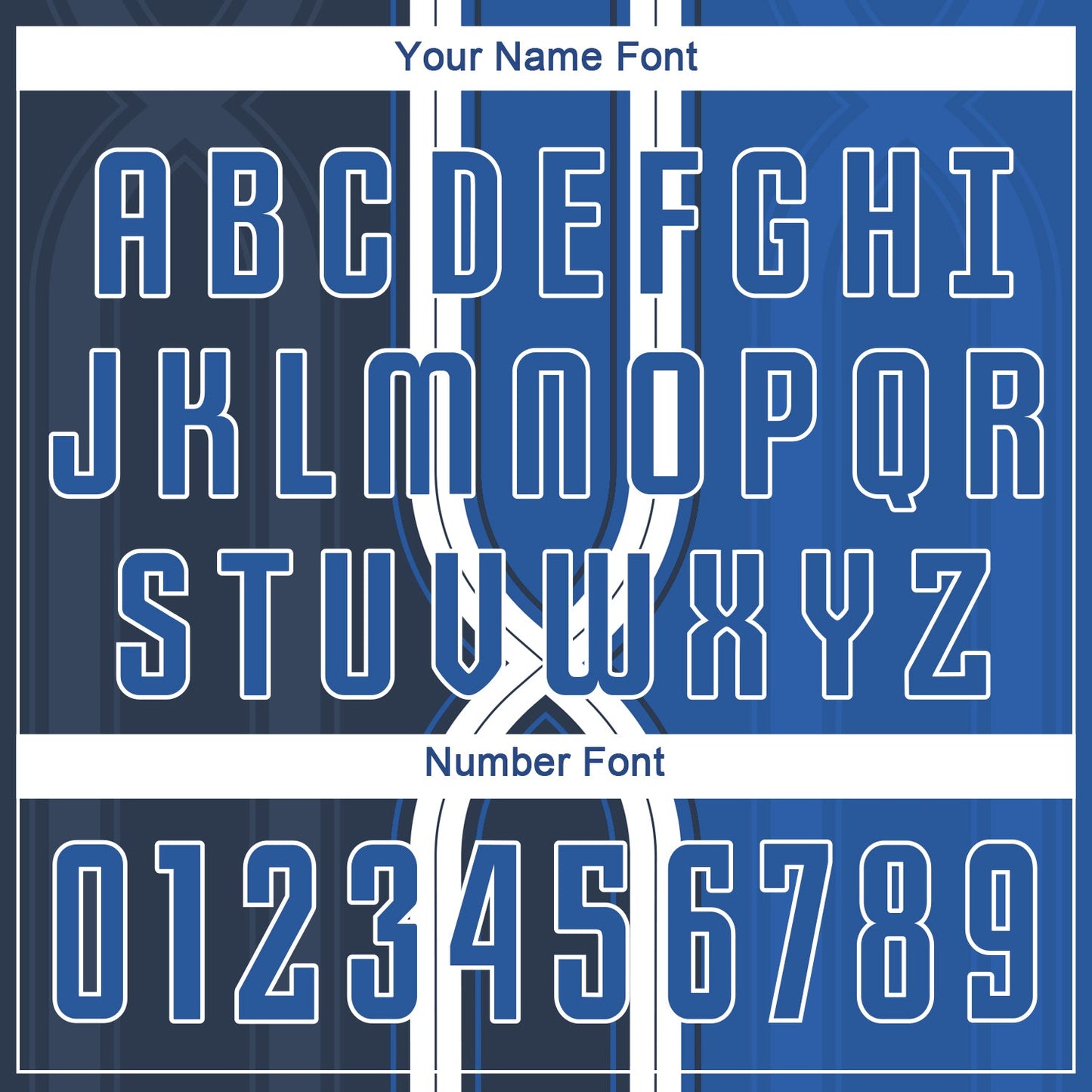Custom Navy Royal-White Sublimation Soccer Uniform Jersey view 5