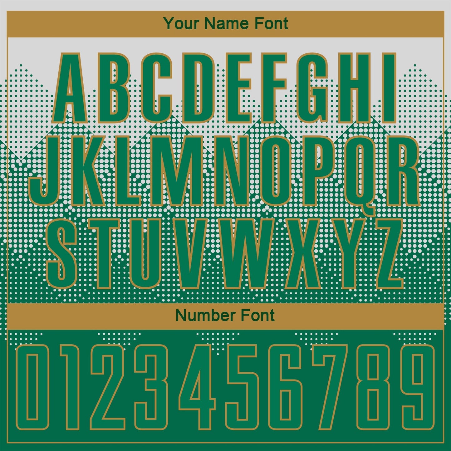Custom White Kelly Green-Old Gold Sublimation Soccer Uniform Jersey view 5