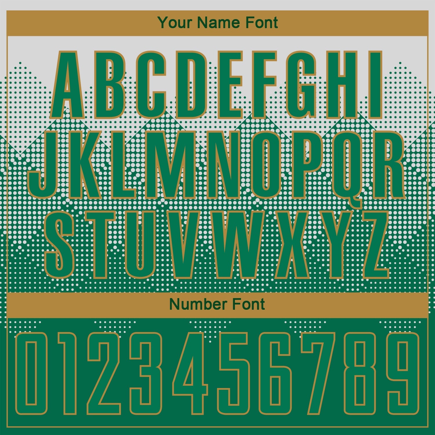 Custom White Kelly Green-Old Gold Sublimation Soccer Uniform Jersey view 5