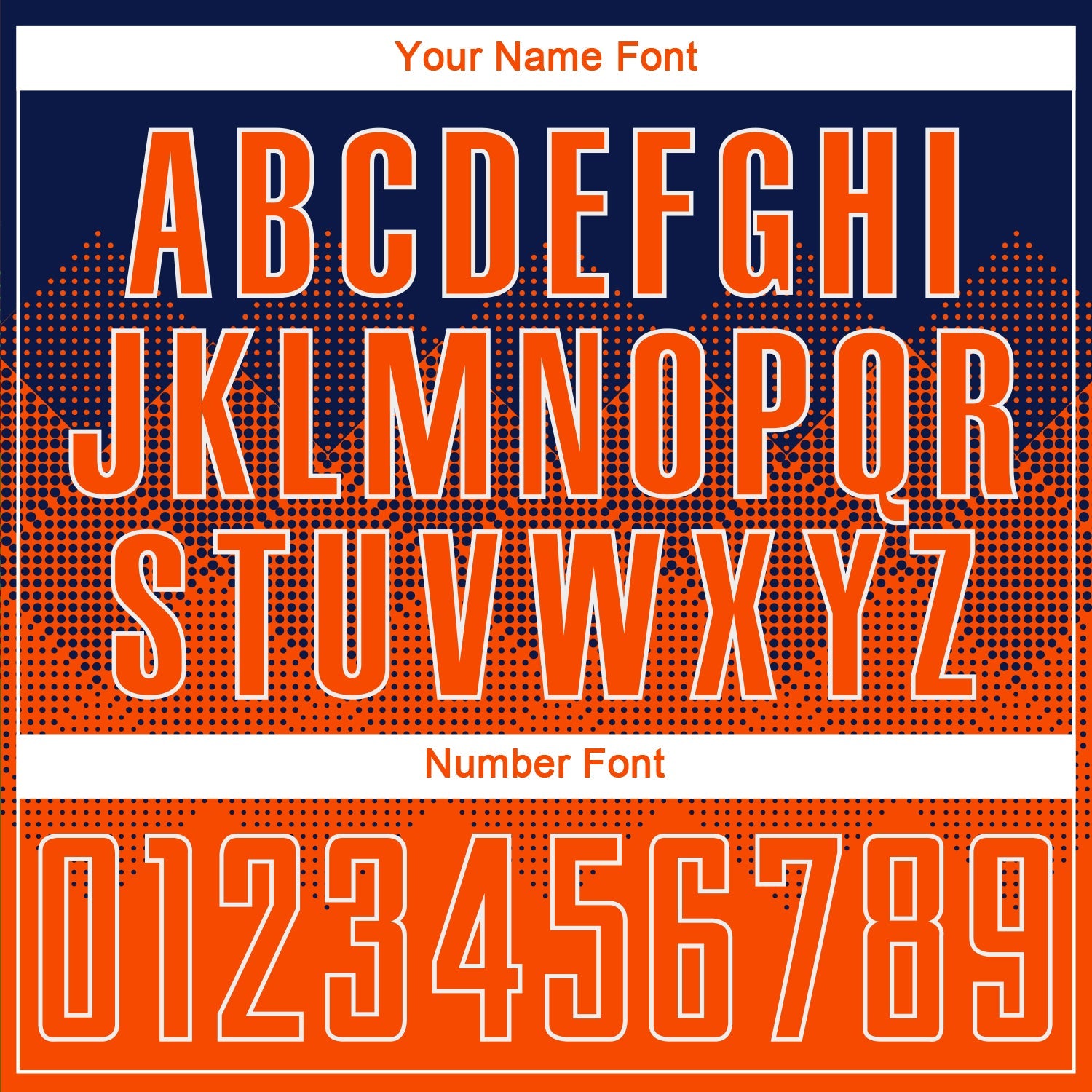 Custom Navy Orange-White Sublimation Soccer Uniform Jersey view 5