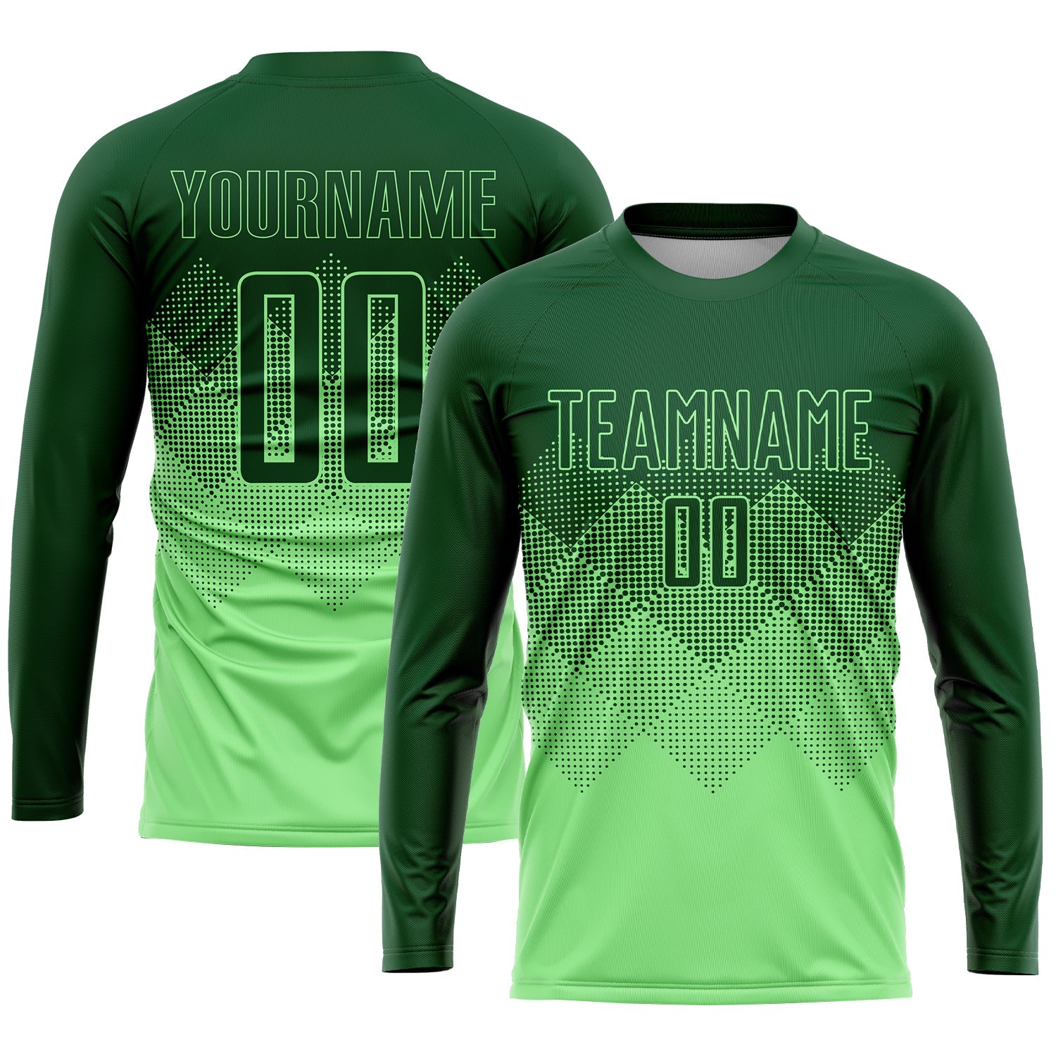 Custom Pea Green Green Sublimation Soccer Uniform Jersey view 3