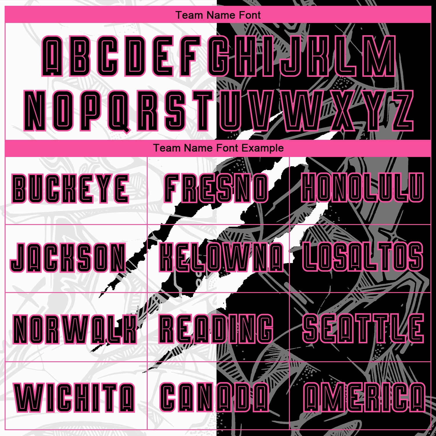 Custom Graffiti Pattern Black-Pink Scratch Sublimation Soccer Uniform Jersey view 4