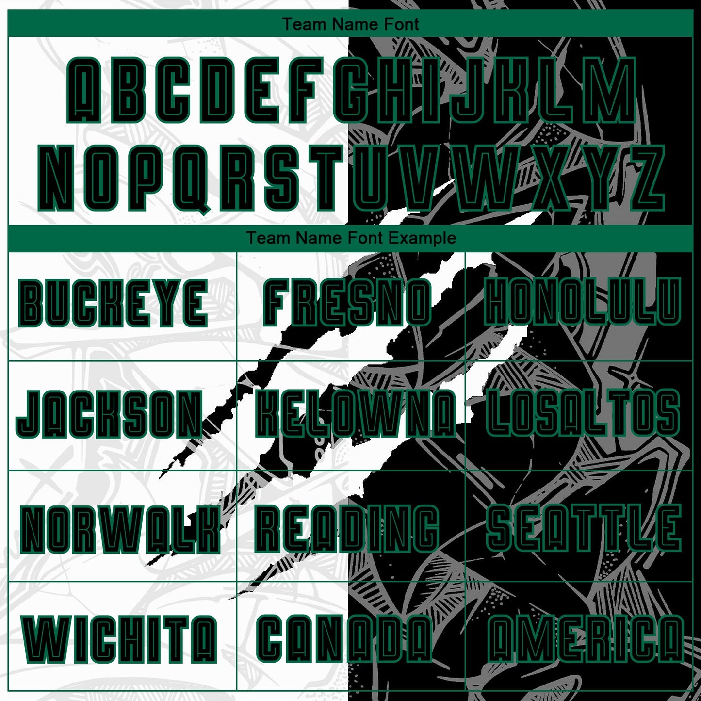 Custom Graffiti Pattern Black-Kelly Green Scratch Sublimation Soccer Uniform Jersey view 4