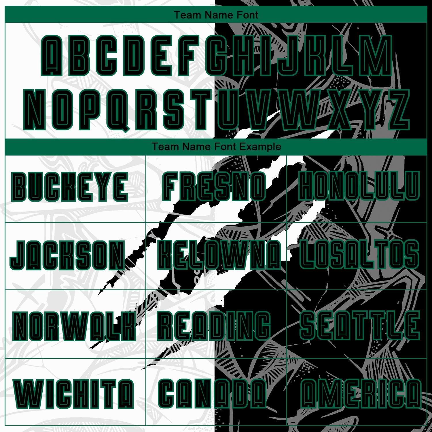 Custom Graffiti Pattern Black-Kelly Green Scratch Sublimation Soccer Uniform Jersey view 4
