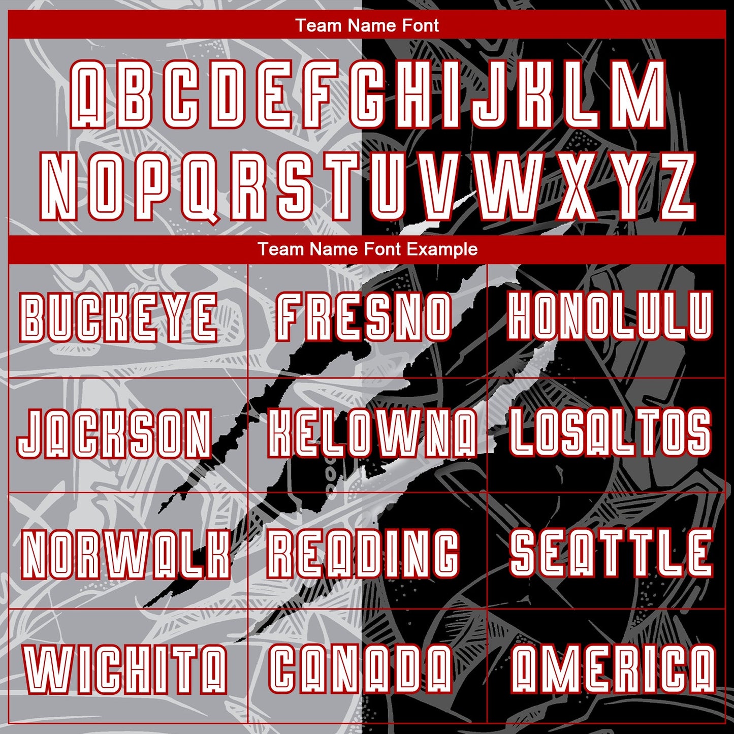 Custom Graffiti Pattern White Black Gray-Red Scratch Sublimation Soccer Uniform Jersey view 4