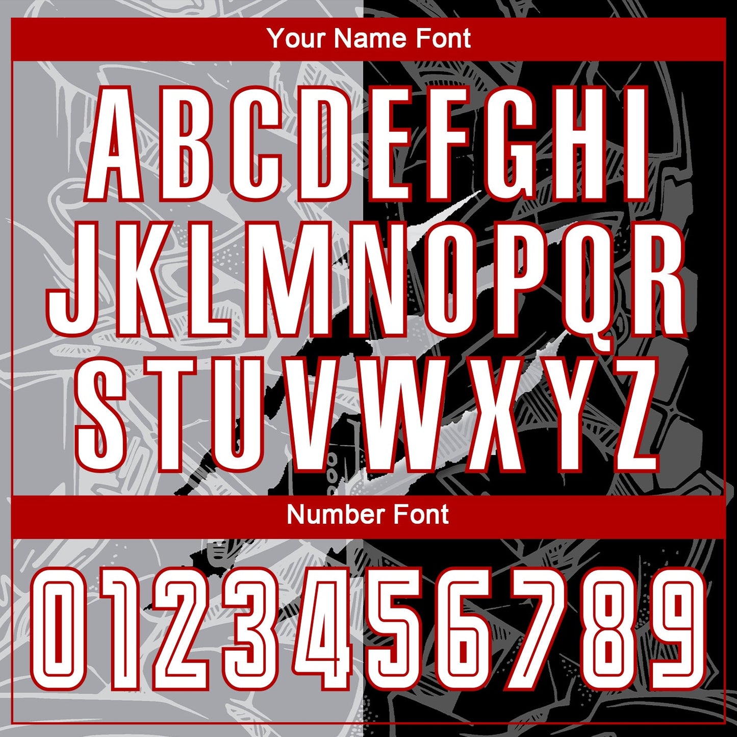 Custom Graffiti Pattern White Black Gray-Red Scratch Sublimation Soccer Uniform Jersey view 5