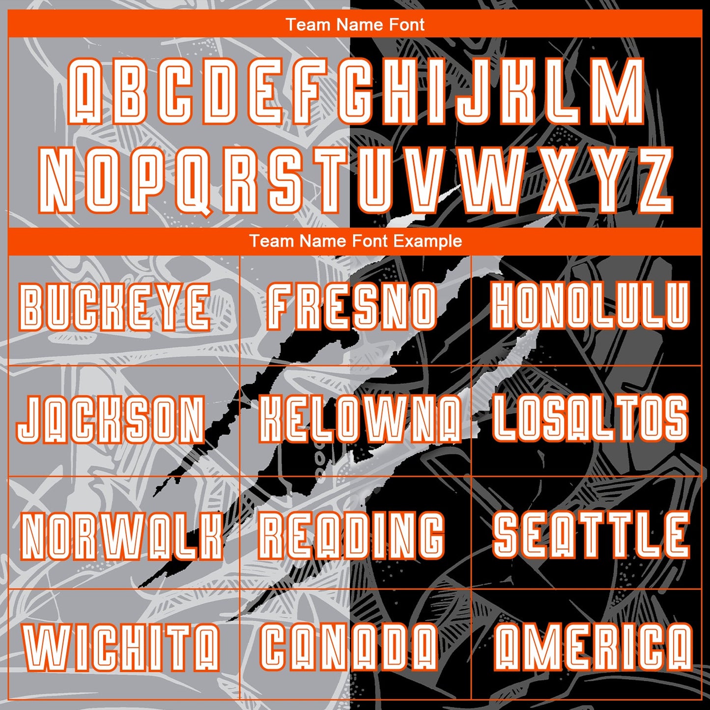 Custom Graffiti Pattern White Black Gray-Orange Scratch Sublimation Soccer Uniform Jersey view 4