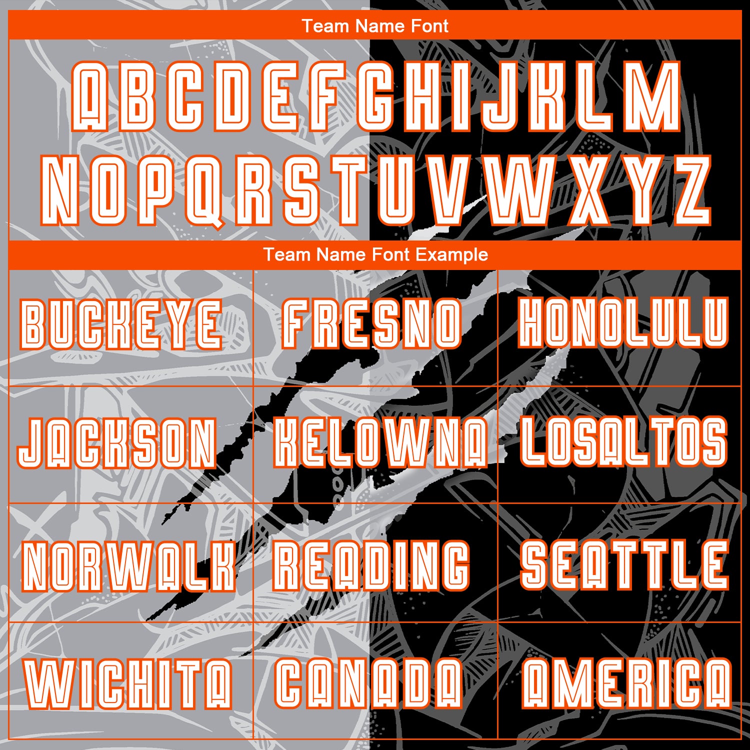 Custom Graffiti Pattern White Black Gray-Orange Scratch Sublimation Soccer Uniform Jersey view 4