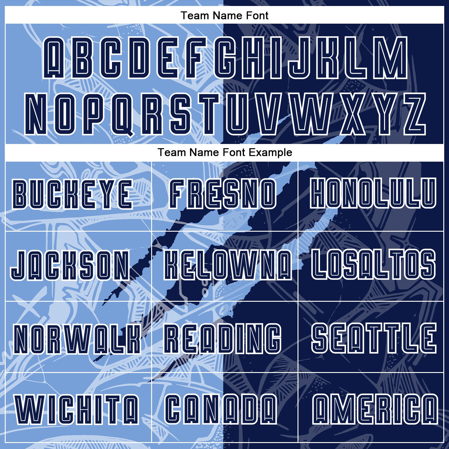 Custom Graffiti Pattern Navy-Light Blue Scratch Sublimation Soccer Uniform Jersey view 6